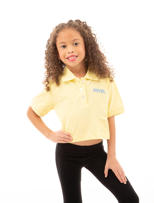 Revel Yellow Crop Polo