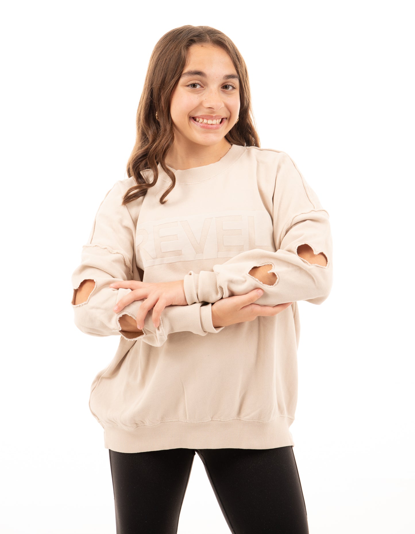 Revel Double Heart Pull Over