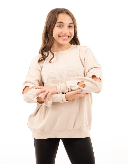 Revel Double Heart Pull Over