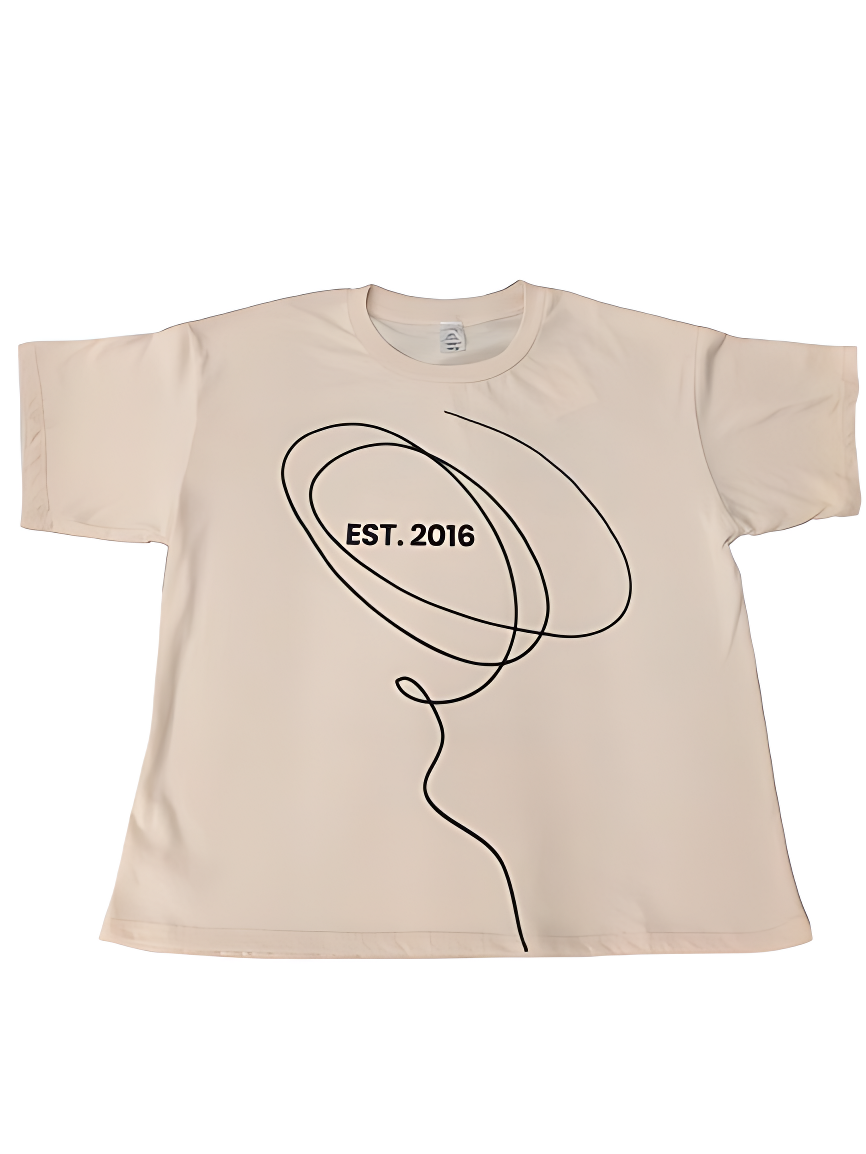 Revel EST. 2016 Tee. Beige.