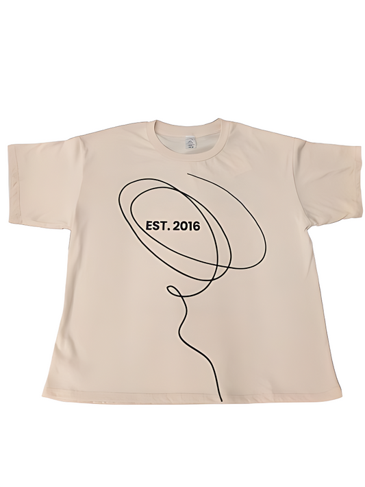 Revel EST. 2016 Tee. Beige.